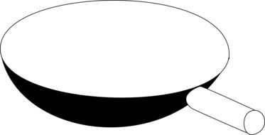 drawing of frying pan