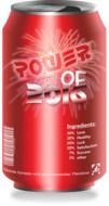 red aluminium can with power of 2016