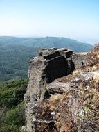 high rock on the mountain
