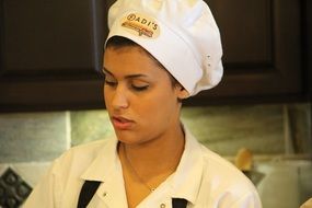 female chef at restaurant