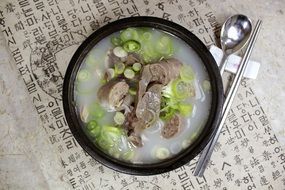 pork soup with herbs