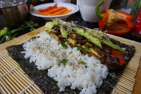 everything for vegetable sushi