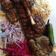 lamb barbecue as a Mediterranean dish