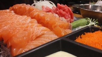 Red salmon fish