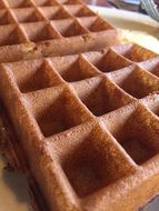 fresh Waffle close up