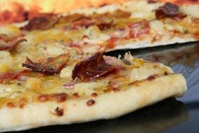 American pizza with Bacon cheese
