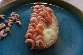 Fjord sandwich Shrimp and cheese