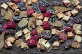 granola with dried fruit