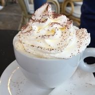 Whipped Cream on a coffee