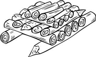 Firewood Logs drawing