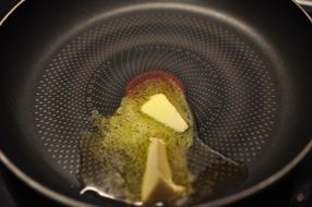 Melting Butter on hot pan