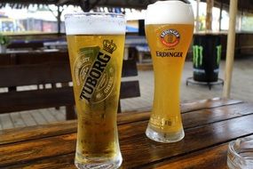 picture of the beer in a glasses