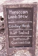 Restaurant Sign menu