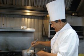 chef cooking in restaurant