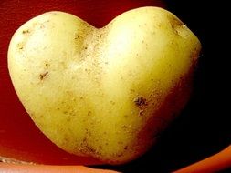 heart-shaped potatoes