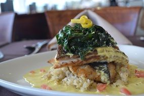 fish as a restaurant dish