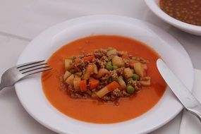 meat in tomato sauce