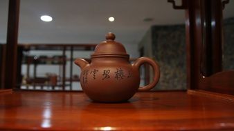 traditional clay tea pot