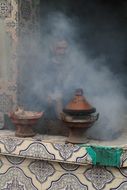 Morocco arabic Lunch Cooking Tajine