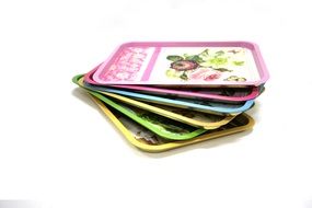variety of food trays