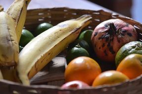 picture of the fruits in a basket