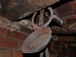 old iron pan