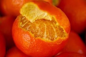 peeled orange