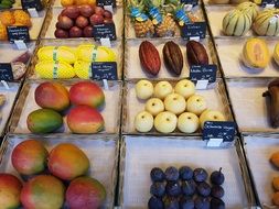 exotic fruits for sale in the market