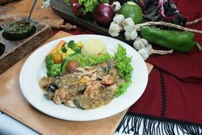 fish and seafood as a main course