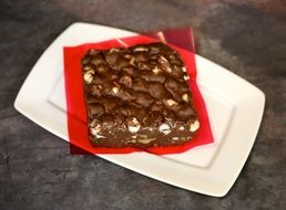 Chocolate Brownies on a plate