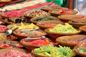 sweets for sale on the market