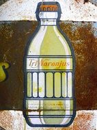 bottle triNaranjus drawing