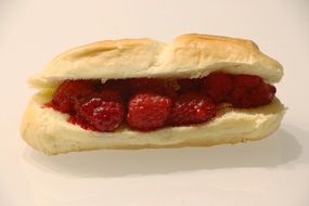 appetizing Raspberries Roll