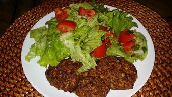 vegetables on plate, Healthy Food