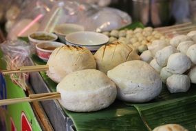 uncooked Giant Meatballs, thai cuisine