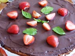 homemade chocolate cake