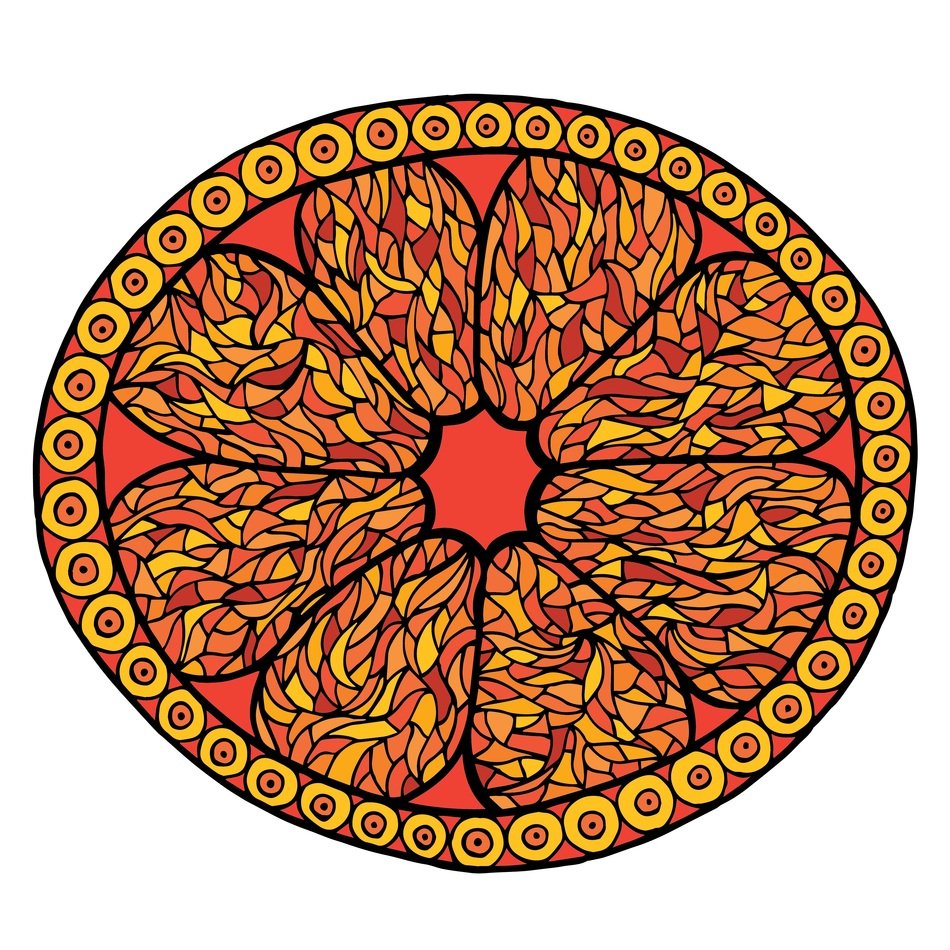 graphic image of a slice of bright orange