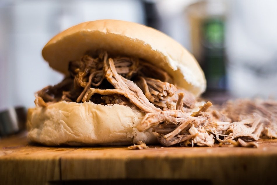 pork meat and bun