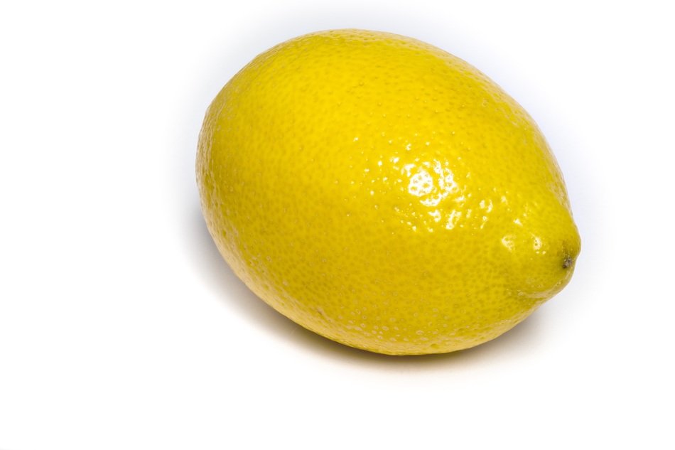 Yellow glossy lemon