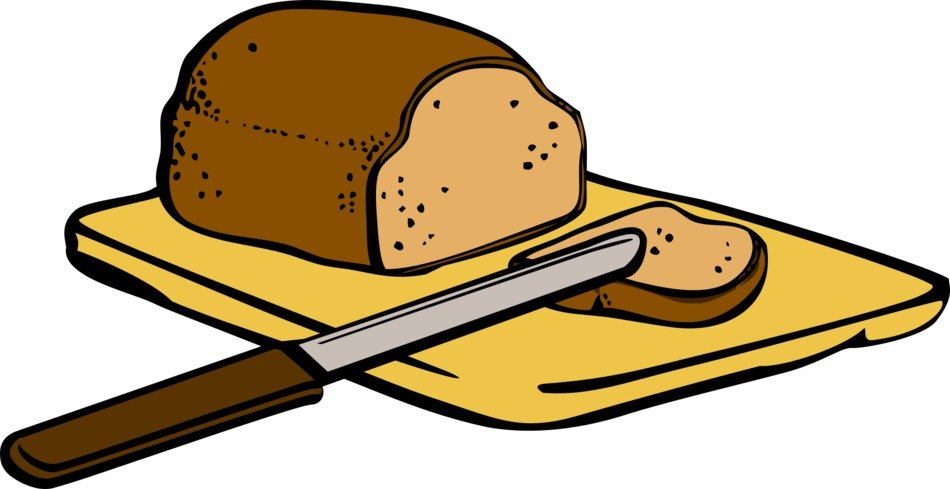 drawn sliced bread