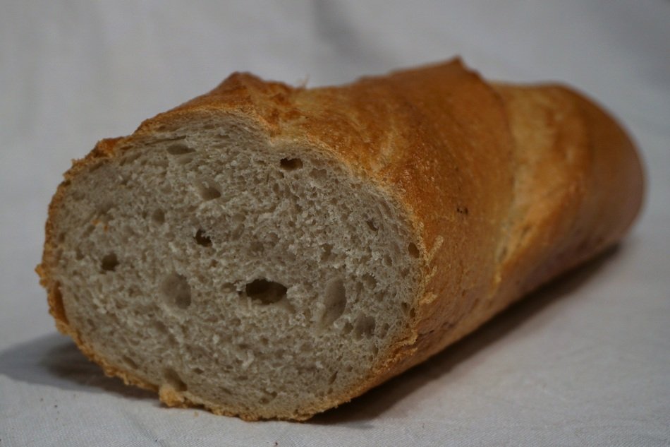 half crispy baguette