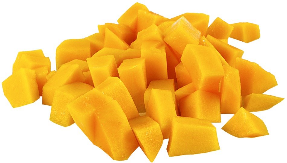 sliced mango for dessert