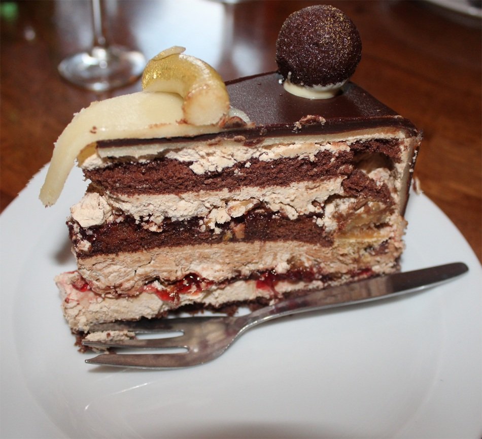 Sweet cake with the truffle