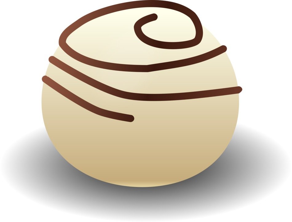 painted white chocolate