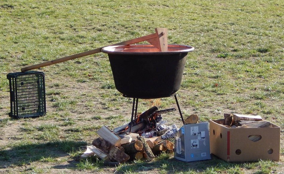 cooking food outdoor