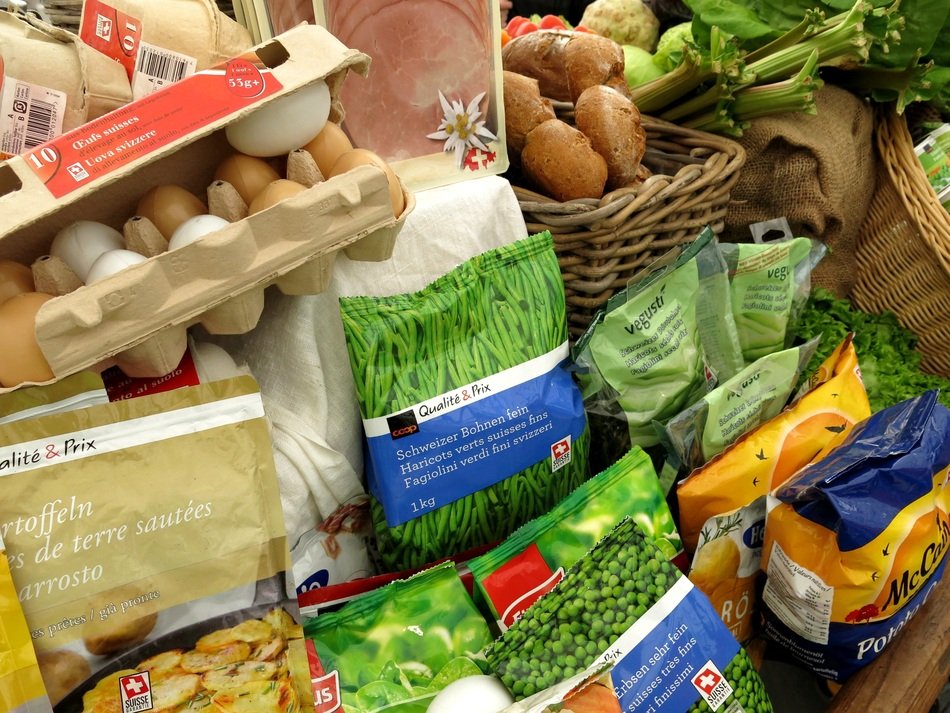 frozen vegetables on the market