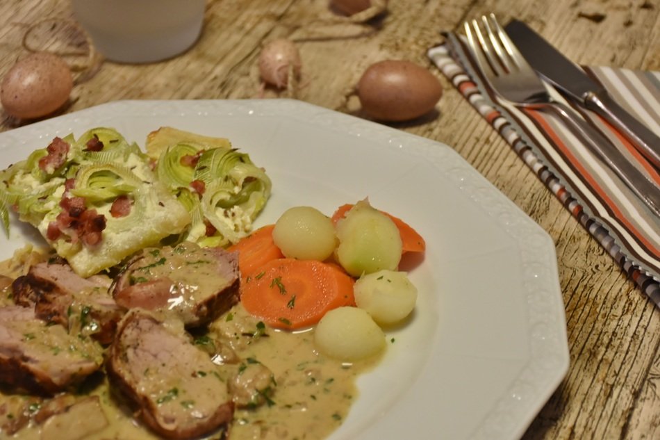 delicious meat with vegetables
