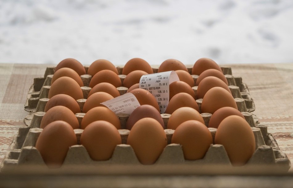 30 eggs from the store