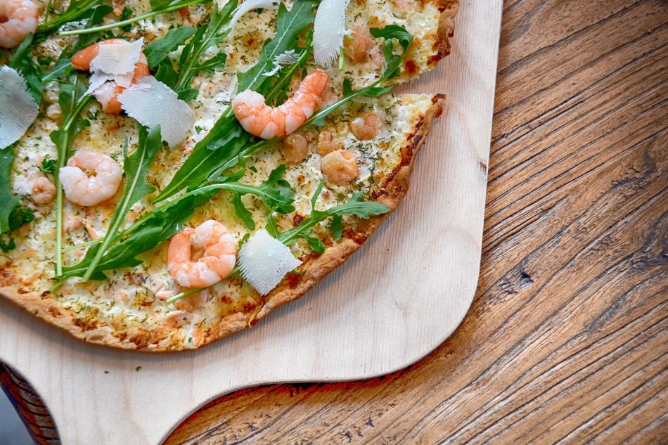 Tarte flambÃ©e with the parmesan