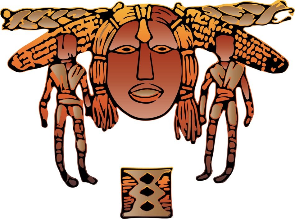 İllustration of Native American